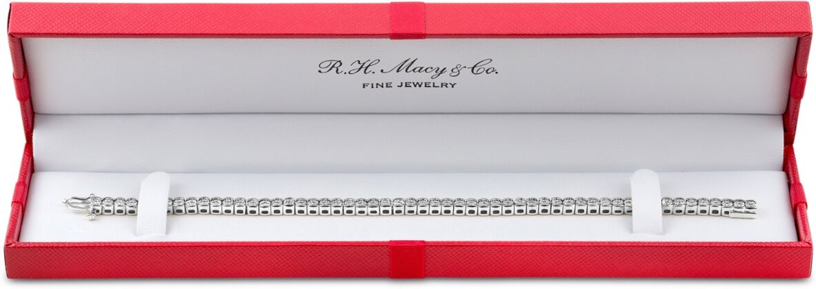 Macy's Diamond Illusion Tennis Bracelet (1/2 ct. t.w.) in Sterling Silver (Also available in Yellow or Rose Gold Over Silver) - Sterling Silver