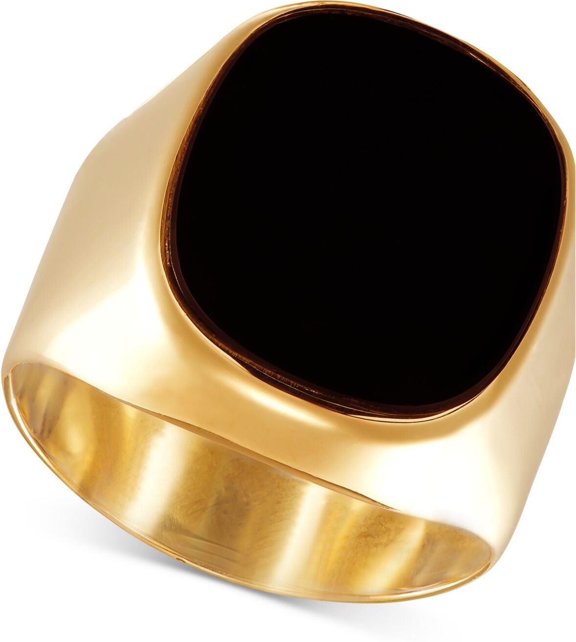 Macy's Men's Onyx Ring in 10k Gold - Gold