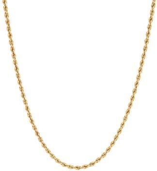 Macy's 16 20 Glitter Rope Link Chain Necklace 2mm