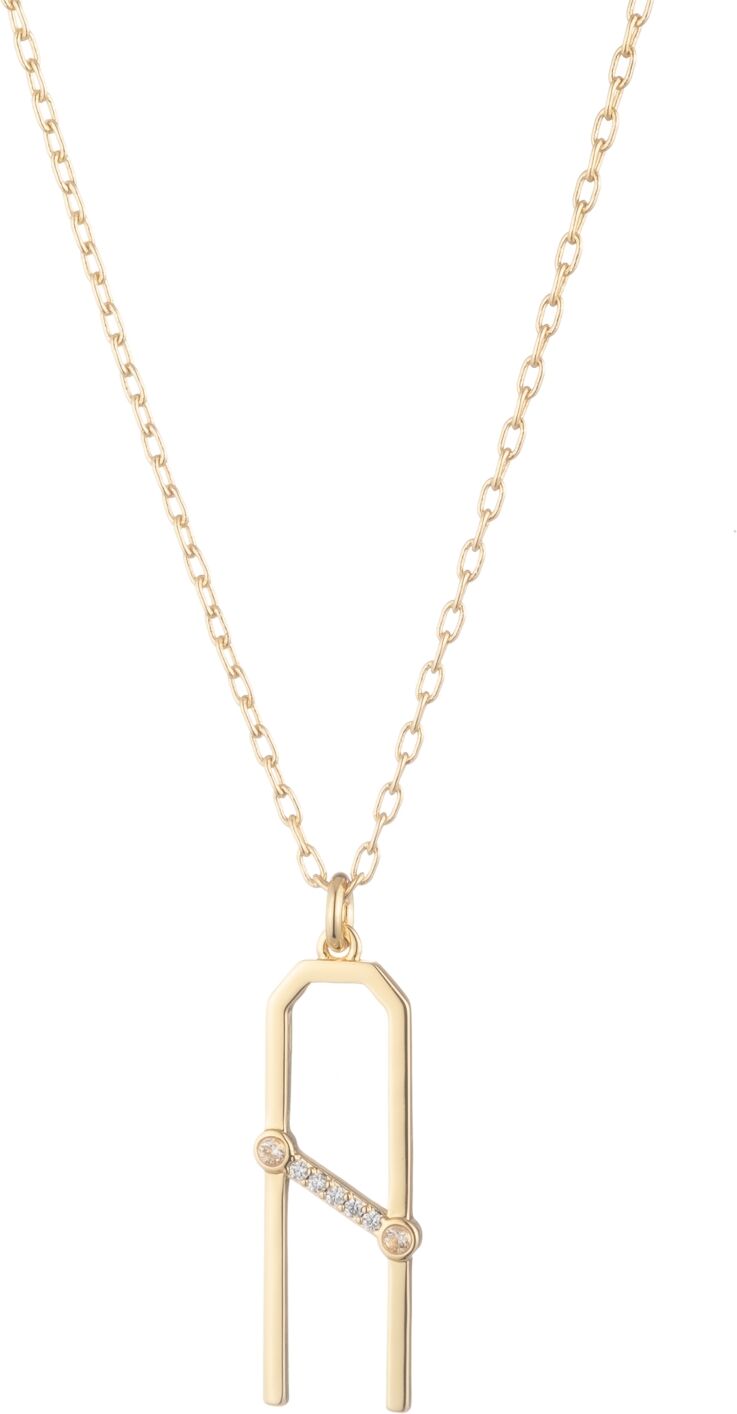 Bonheur Jewelry Ariella Letter A Necklace - Karat Gold Plated Brass