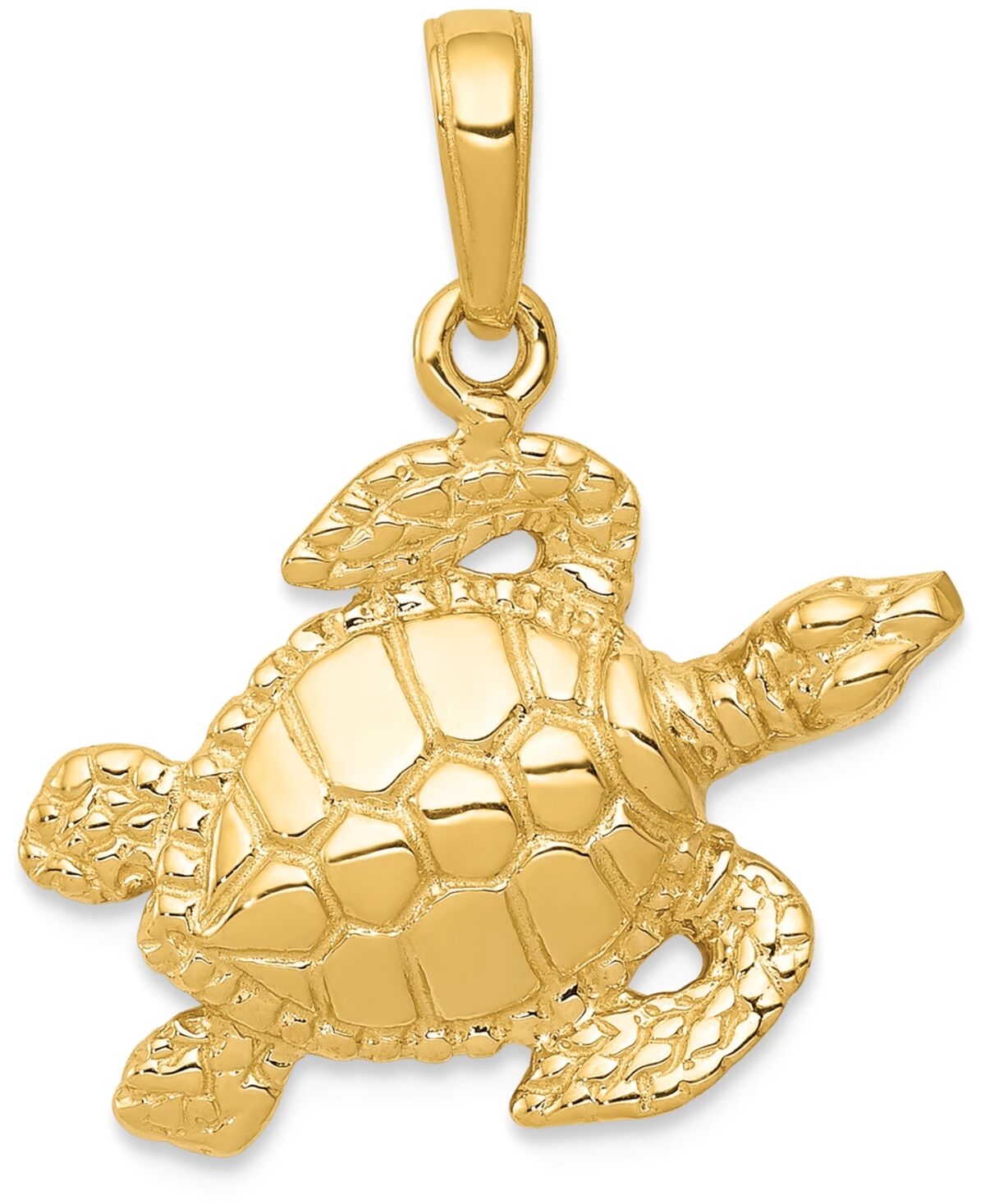 Macy's Sea Turtle Charm Pendant in 14k Yellow Gold - Yellow Gold