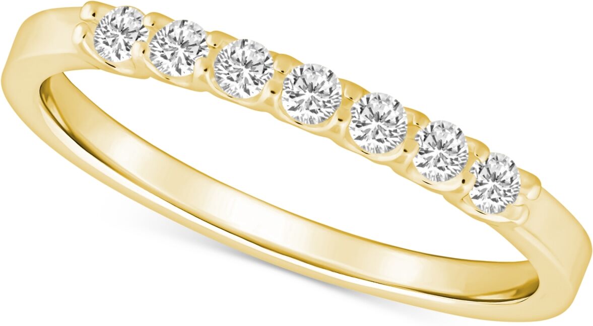 Macy's Diamond Wedding Band (1/5 ct. t.w.) in 14k Gold - Yellow Gold