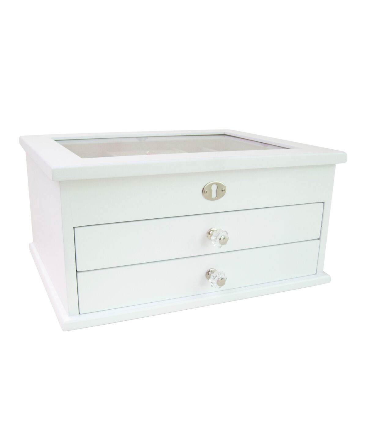 Mele & Co Large Lili Wooden Jewelry Box - White