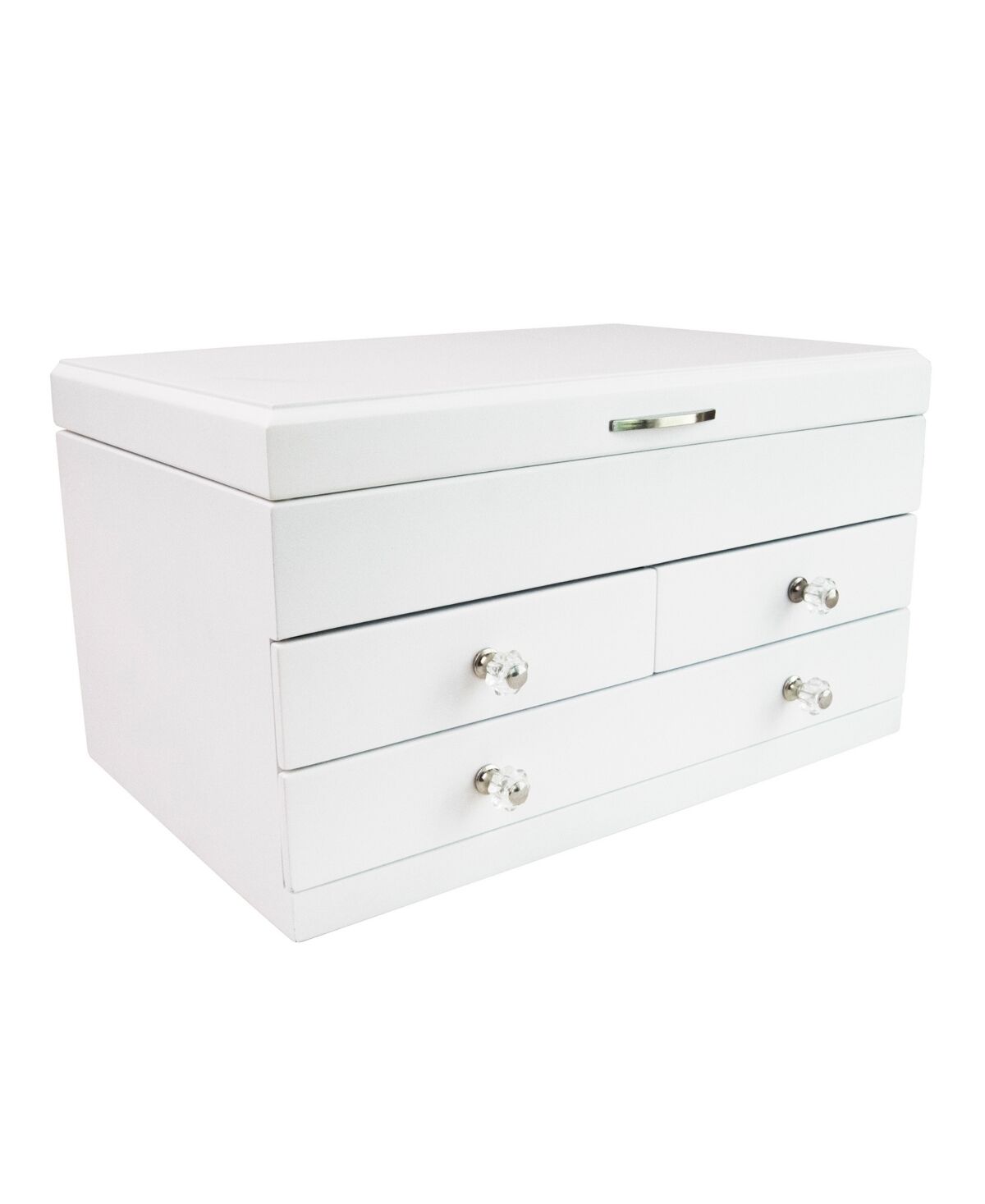 Mele & Co Fairhaven Wooden Jewelry Box in Finish - White