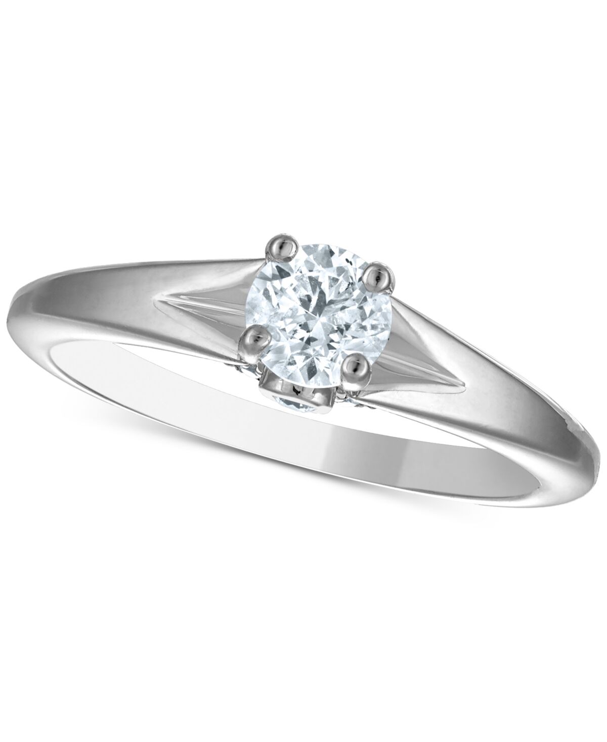Macy's Diamond Solitaire Engagement Ring (5/8 ct. t.w.) in Platinum - Platinum
