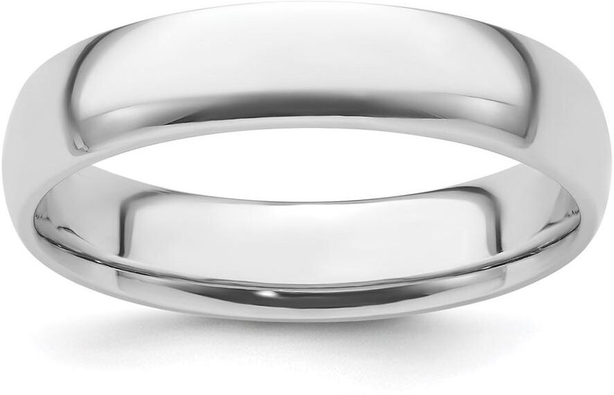 Diamond2deal Platinum Lightweight Comfort-Fit Wedding Band Ring - Silver