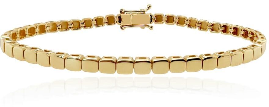 Alev Jewelry Aj by Alev Small Golden Square Bracelet - Gold