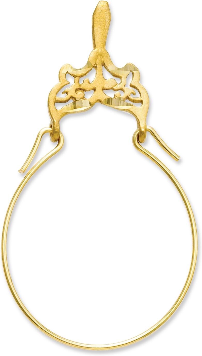 Macy's 14k Gold Charm Holder, Filigree Charm Holder