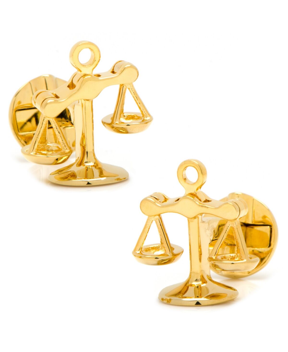 Cufflinks Inc. Moving Parts Scales of Justice Cufflinks - Gold