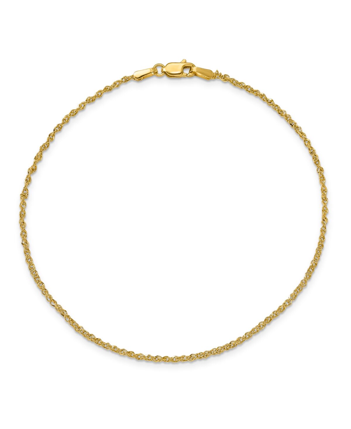 Macy's Ropa Anklet in 14k Yellow Gold - Gold