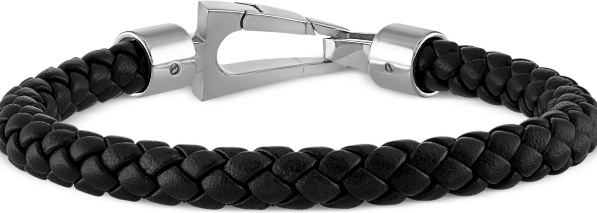 Bulova Men's Marine Star Braided Leather Bracelet - Na