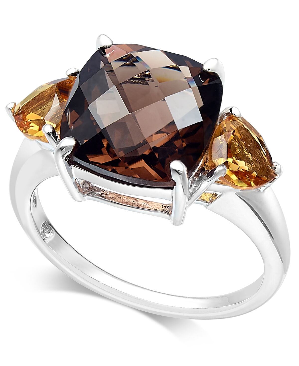 Macy's Multi-Gemstone (5 ct. t.w.) Ring in Sterling Silver - Smoky Quartz