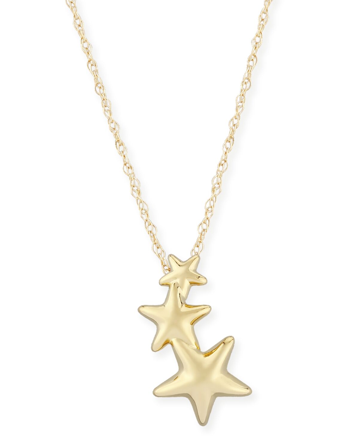 Macy's Triple Star Crawler Necklace Set in 14k Gold - No Size