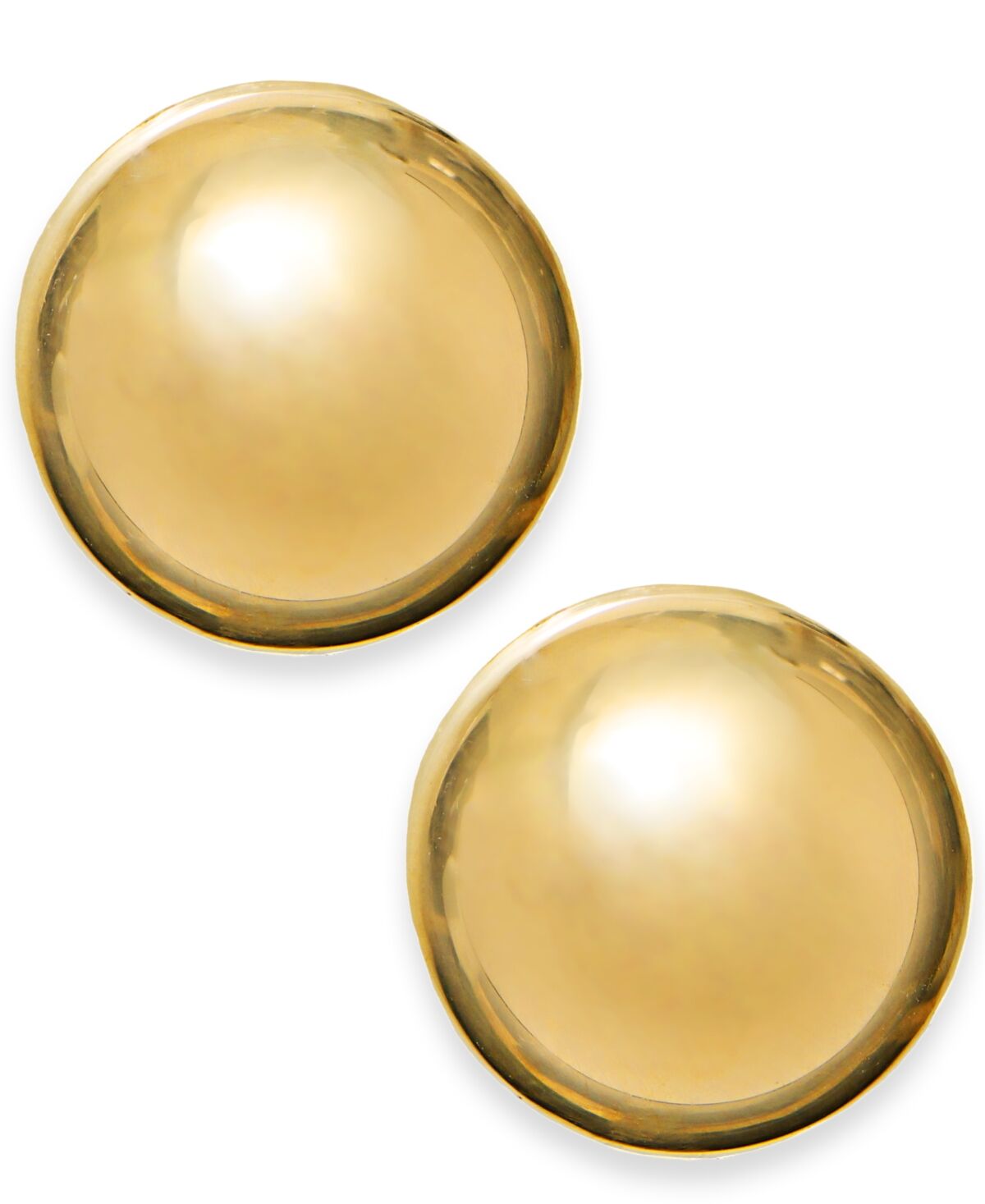Macy's 14k Gold Earrings, 12mm Domed Ball Stud Earrings