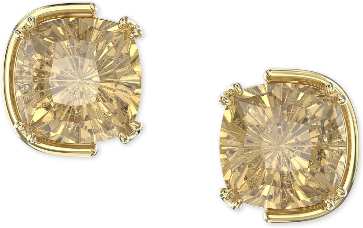 Swarovski Gold-Tone Harmonia Crystal Stud Earrings - Gold