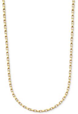 Macy's Elongated Box Link Chain Necklace Collection In 14k Gold