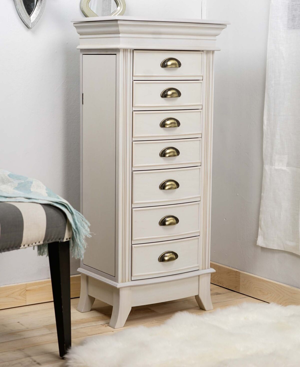 Hives & Honey Hillary Jewelry Armoire - White