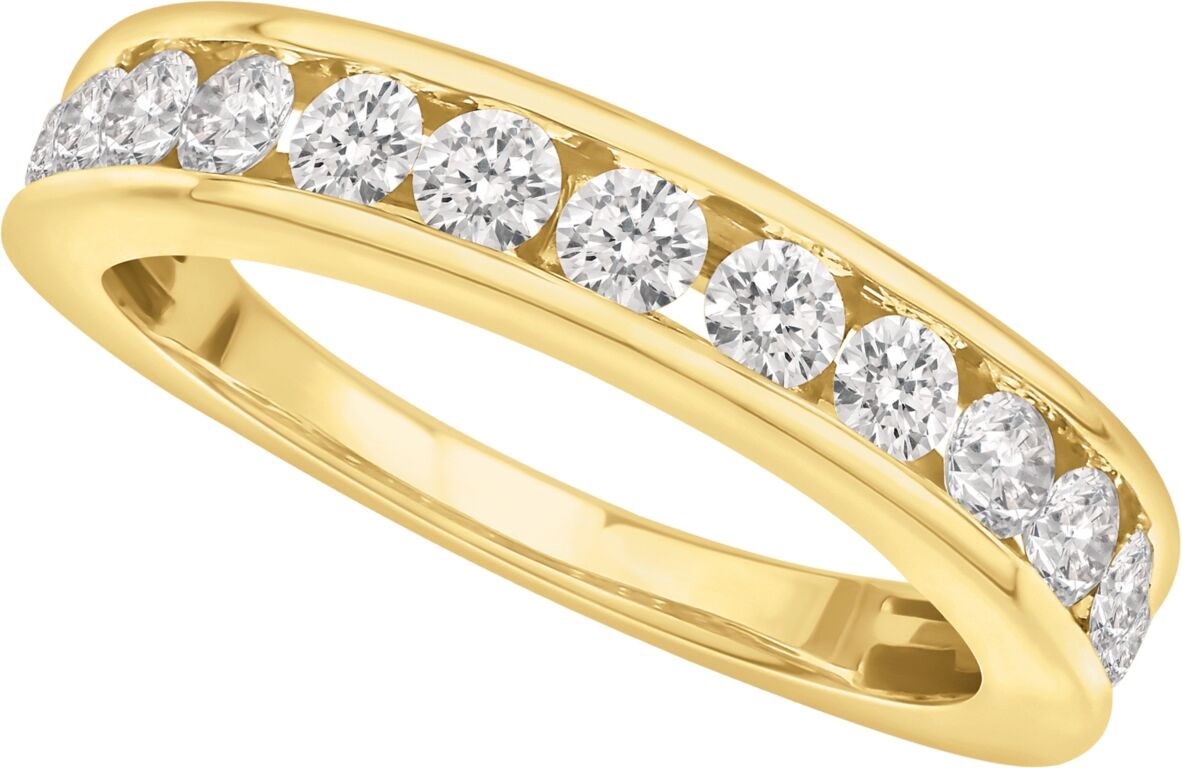 Macy's Certified Diamond Channel Band (2 ct. t.w.) in 14K White Gold or Yellow Gold - Yellow Gold