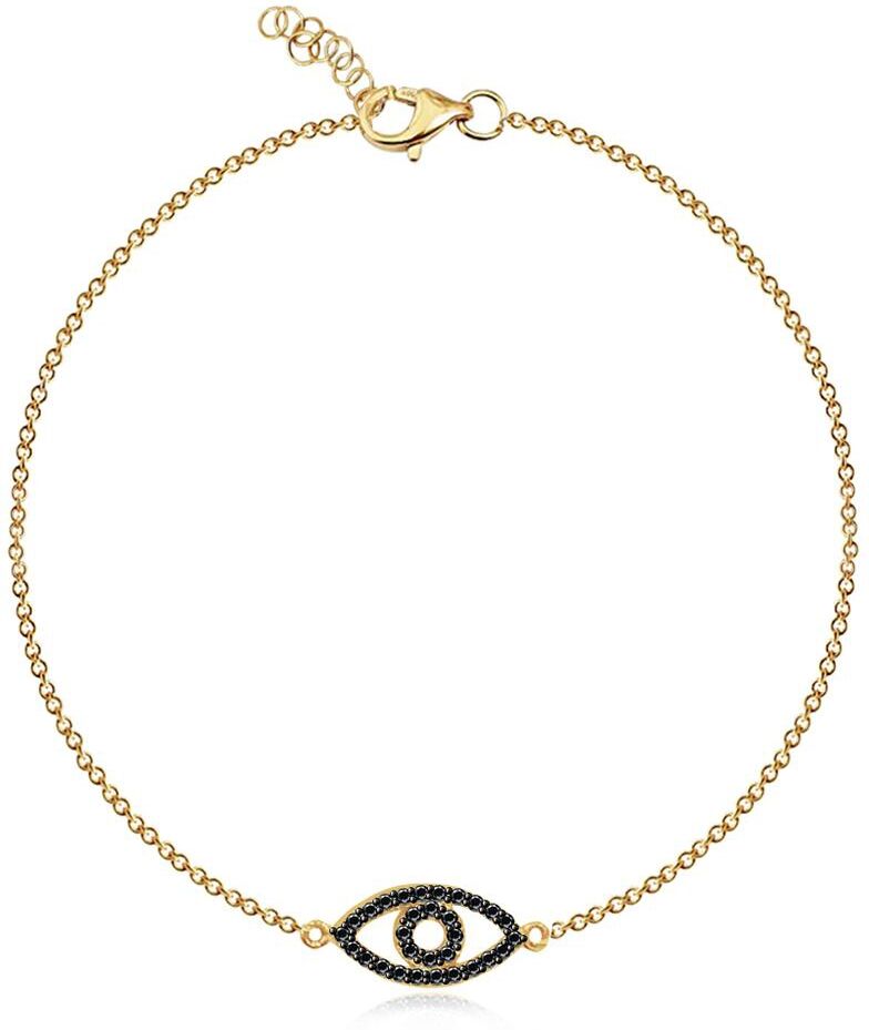 Alev Jewelry Aj by Alev Evil Eye Cutout Bracelet - Gold