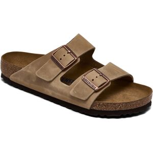 Birkenstock Men's Arizona Essentials Oiled Leather Two-Strap Sandals from Finish Line - Brown