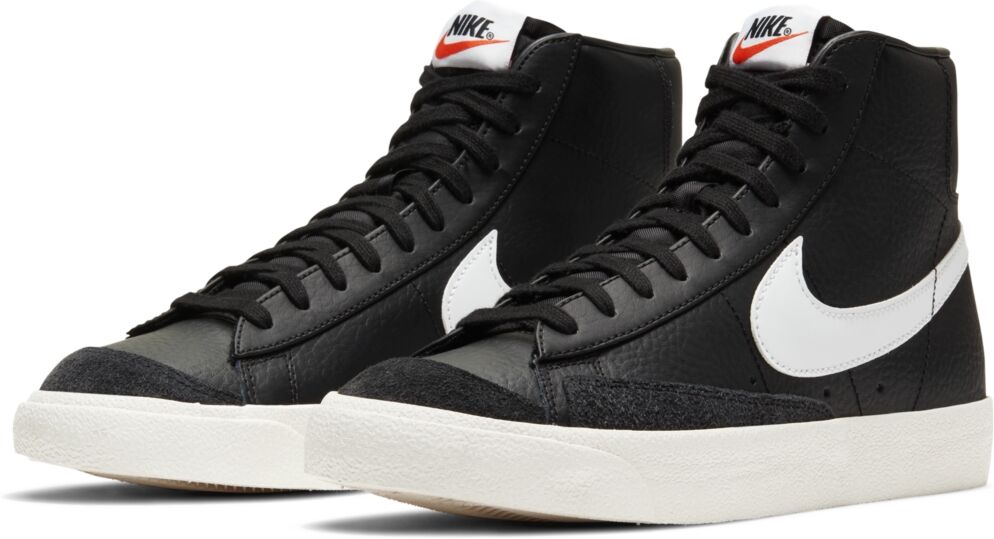 Nike Men's Blazer Mid 77 Vintage-Inspired Casual Sneakers from Finish Line - Black, Sail