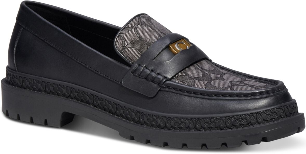 Coach Men's C Coin Signature Jacquard Loafer - Black