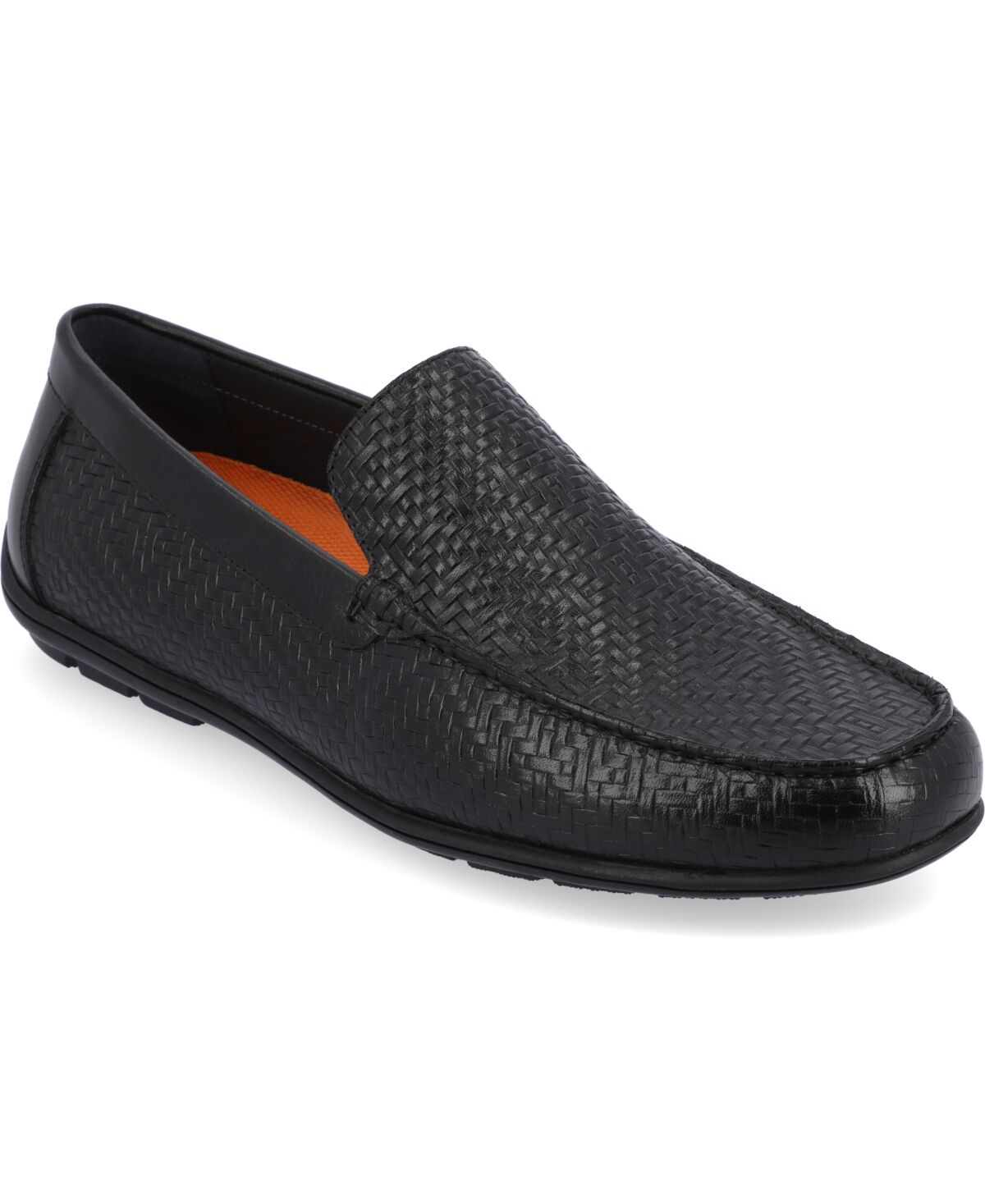Thomas & Vine Men's Carter Moc Toe Driving Loafer Dress Shoes - Black