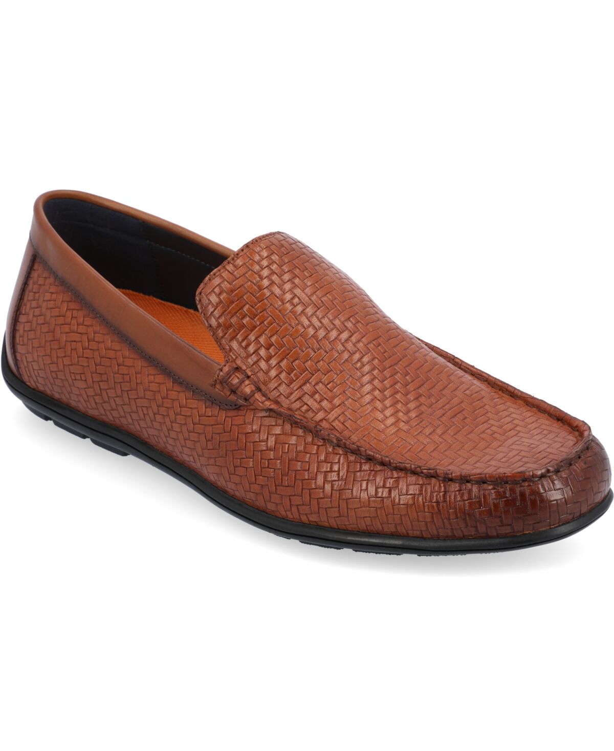 Thomas & Vine Men's Carter Moc Toe Driving Loafer Dress Shoes - Cognac