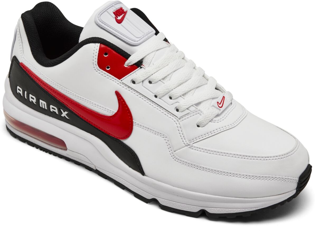 Nike Men's Air Max Ltd 3 Running Sneakers from Finish Line - White, University Red-Black