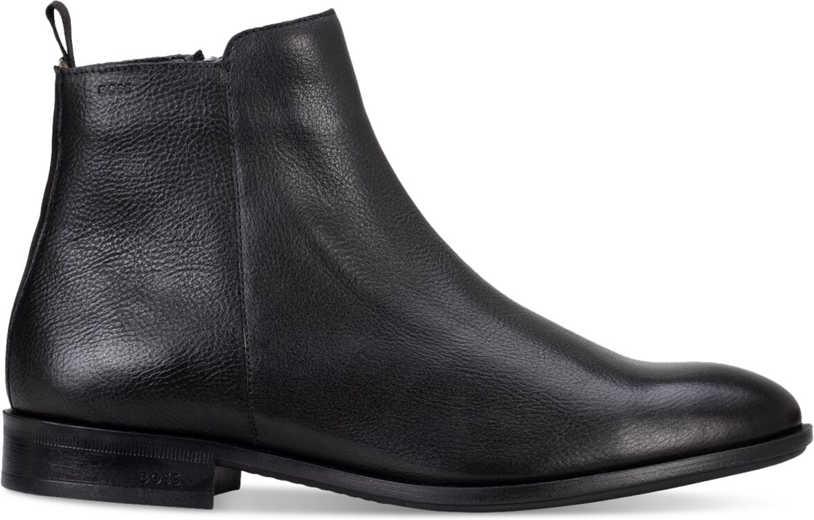 Boss Men's Colby Leather Zipper Boot - Black