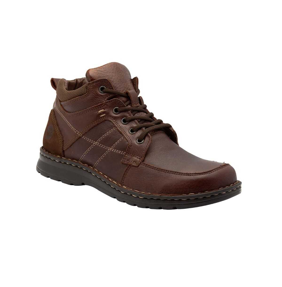 Lobo Solo Men's Brown Premium Leather Boots, Handmade Unique Shoes With Laces Closure, Duval 9547 - Brown