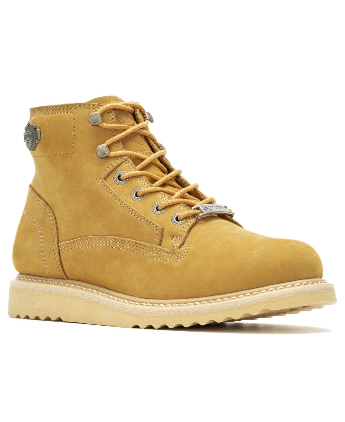 Harley Davidson Men's Beaton Leather Boot - Wheat