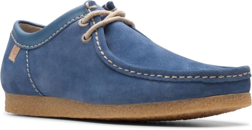 Clarks Men's Collection Shacre Ii Run Slip On Shoes - Blue Suede