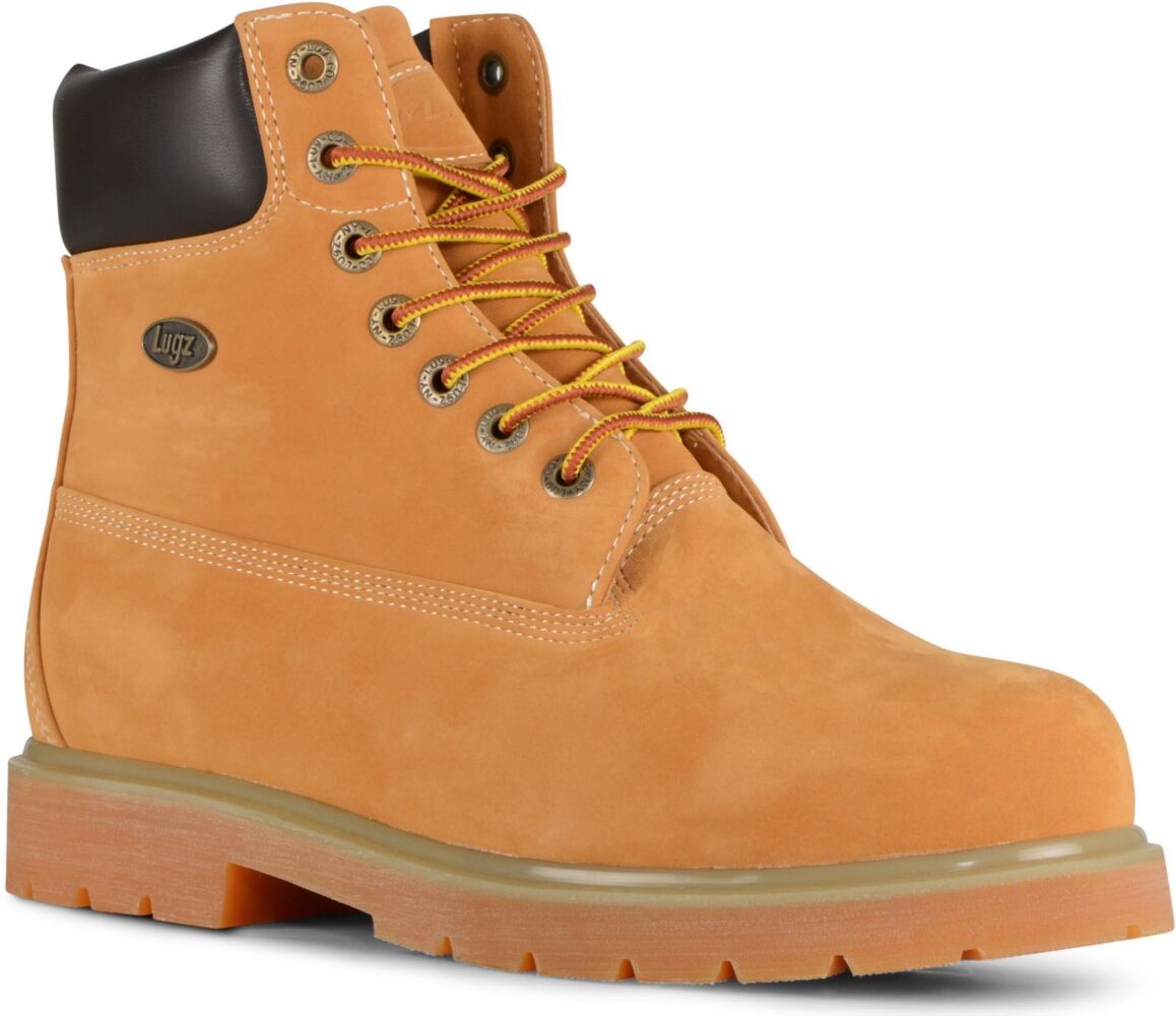 Lugz Men's Drifter Steel Toe Work Boots - Golden Wheat, Bark, Tan, Gum