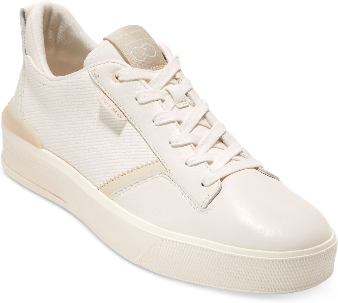 Cole Haan Men's GrandPrø Crew Low-Top Sneaker - Ivory/angora