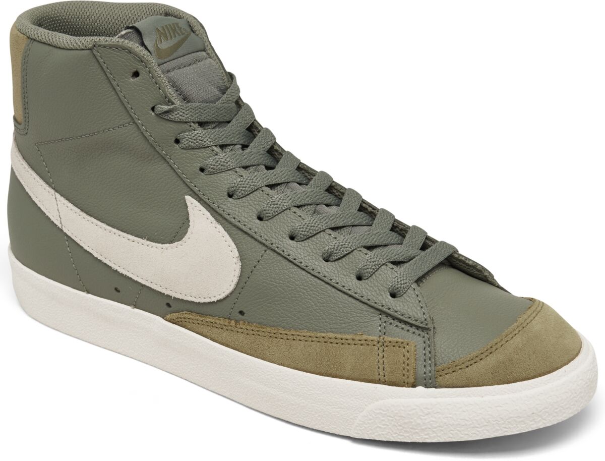 Nike Men's Blazer Mid 77 Premium Casual Sneakers from Finish Line - Dark Stucco, Phantom