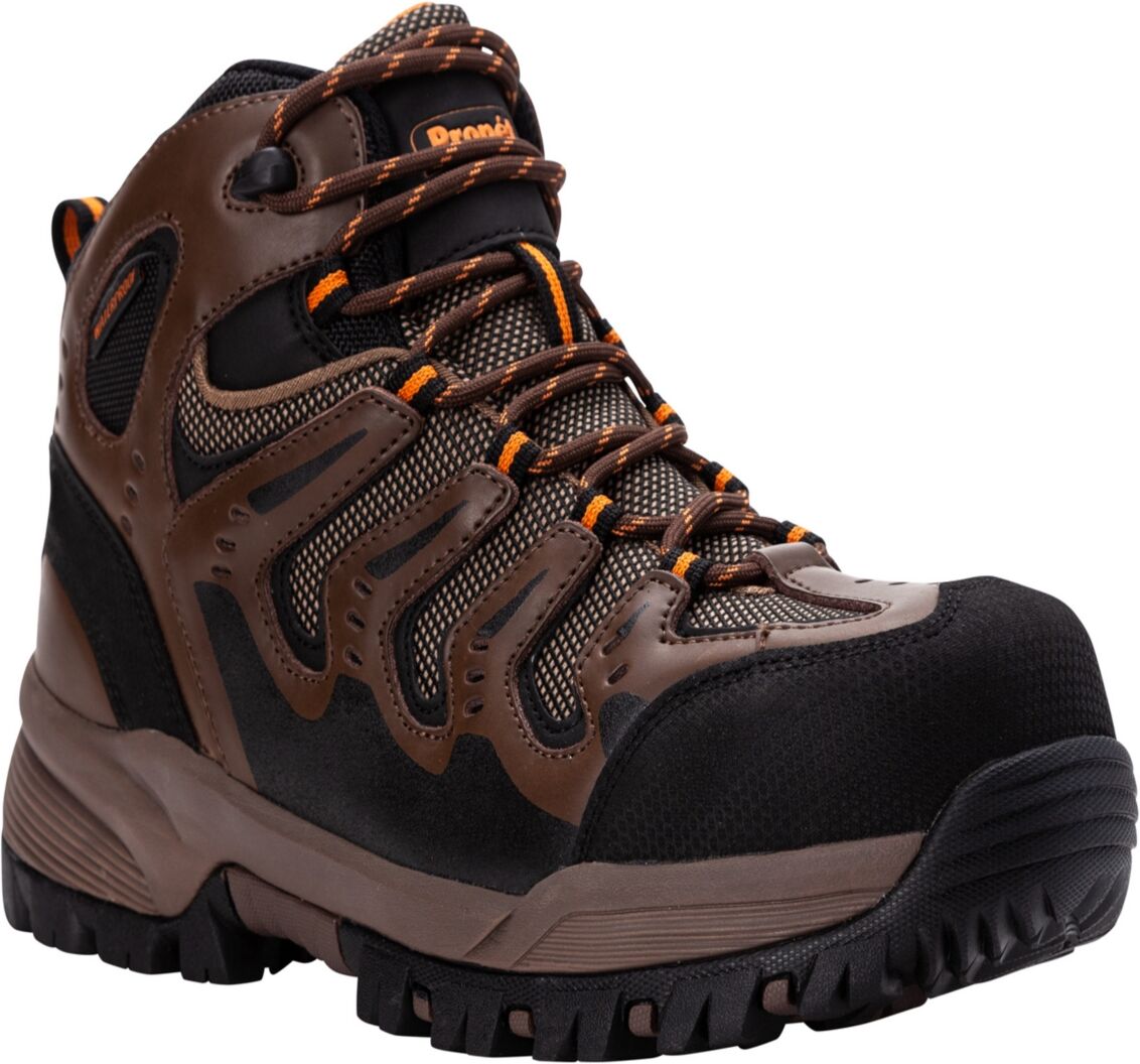 Propet Men's Sentry Work Boots - Brown, Orange