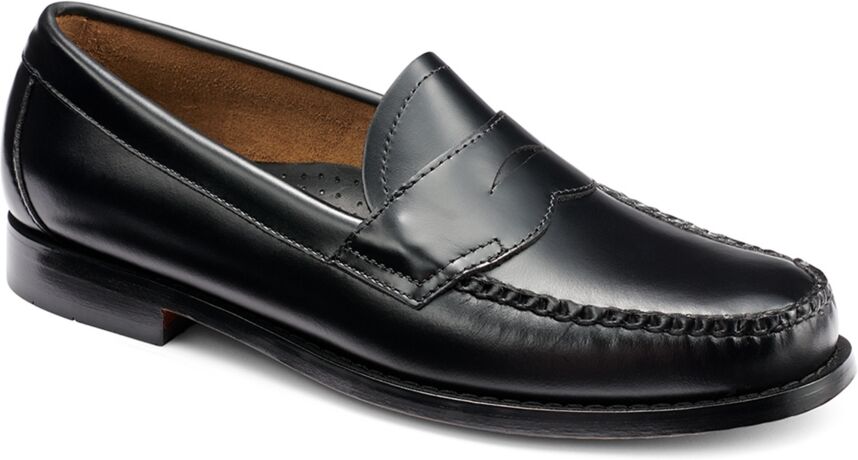 Gh Bass G.h.bass Men's 1936 Logan Flat Strap Weejuns Loafers - Black