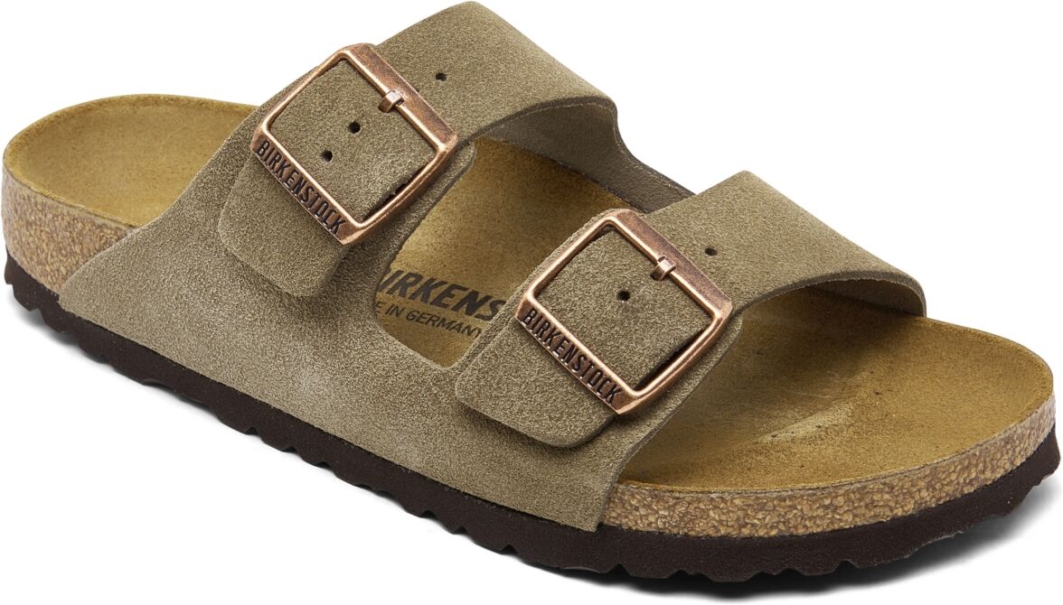 Birkenstock Women's Arizona Suede Leather Sandals from Finish Line - Taupe