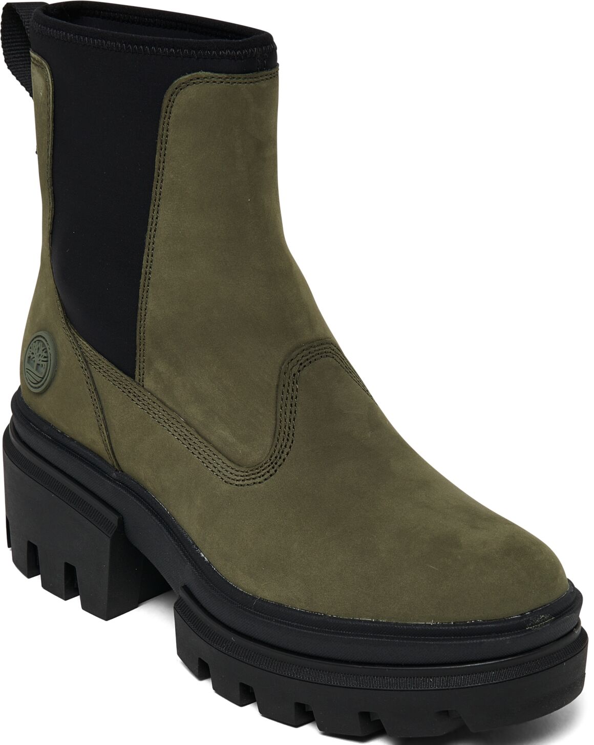 Timberland Women's Everleigh Chelsea Boots from Finish Line - Deep Green Nubuck