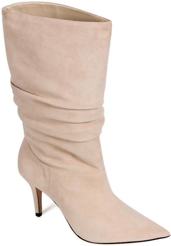 Paula Torres Shoes Women's Carmel Pointed-Toe Dress Boots - Beige