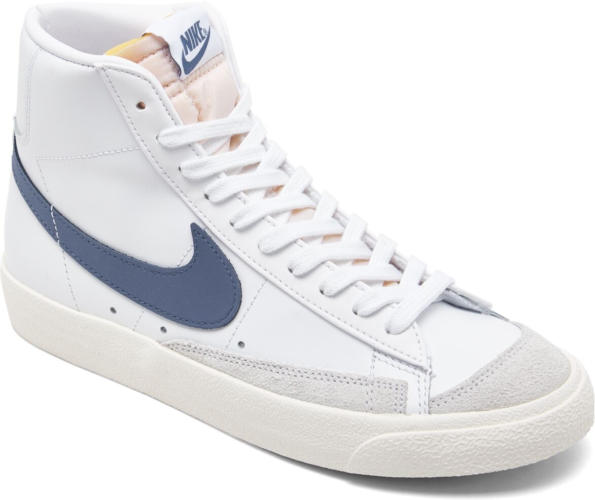 Nike Women's Blazer Mid 77 Casual Sneakers from Finish Line - White, Diffused Blue, Sail