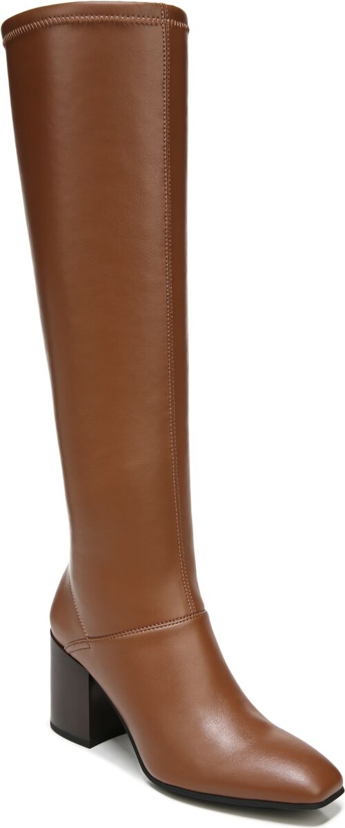 Franco Sarto Tribute Wide Calf Knee High Boots - Saddle Faux Leather