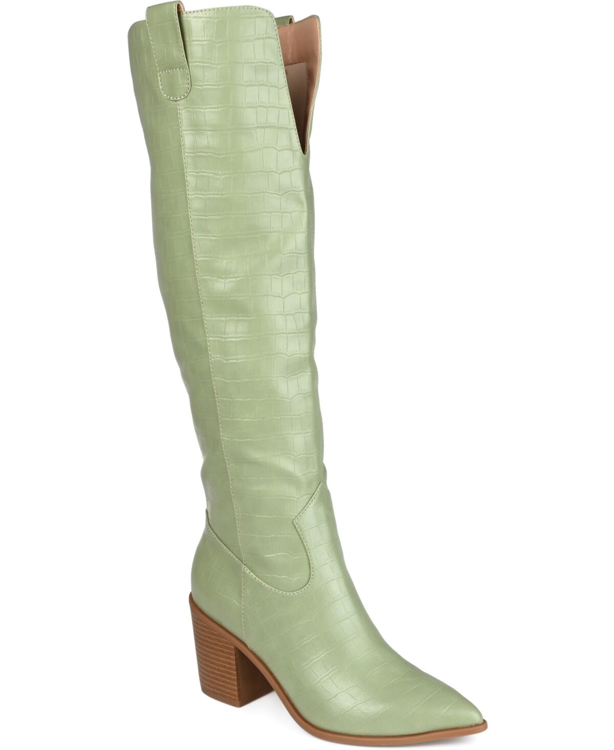 Journee Collection Women's Therese Extra Wide Calf Knee High Boots - Green