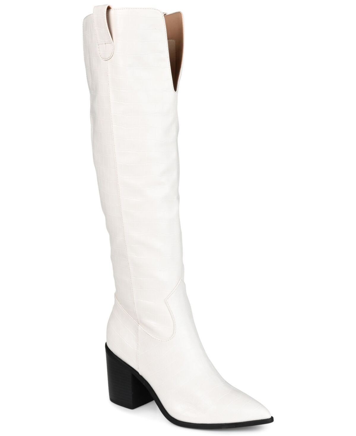 Journee Collection Women's Therese Extra Wide Calf Knee High Boots - Bone