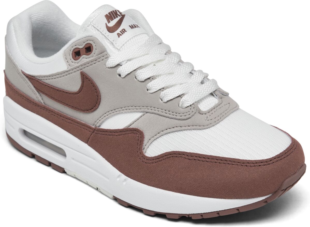 Nike Women's Air Max 1 Casual Sneakers from Finish Line - Smokey Mauve, Summit White