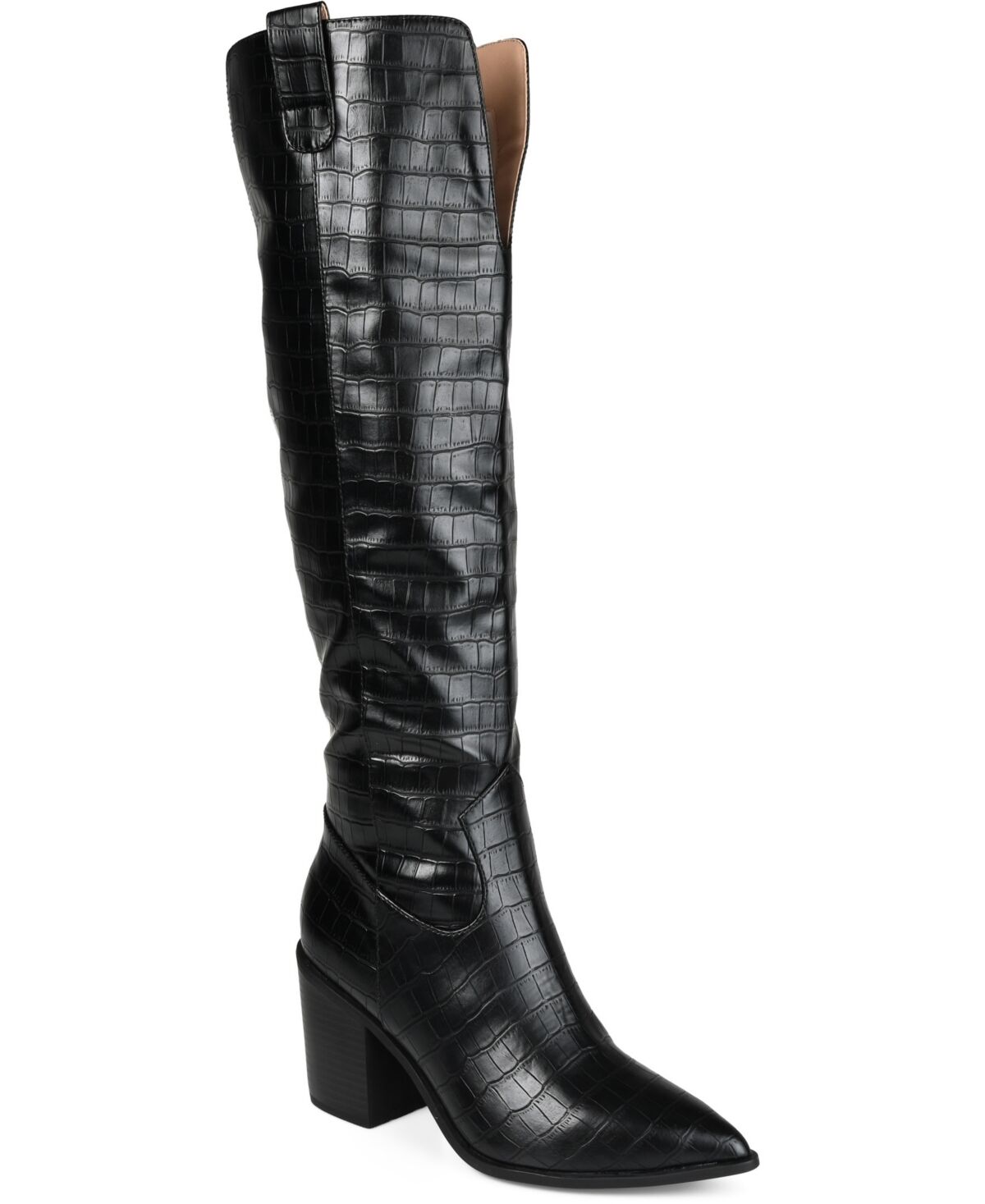 Journee Collection Women's Therese Extra Wide Calf Cowboy Boots - Black