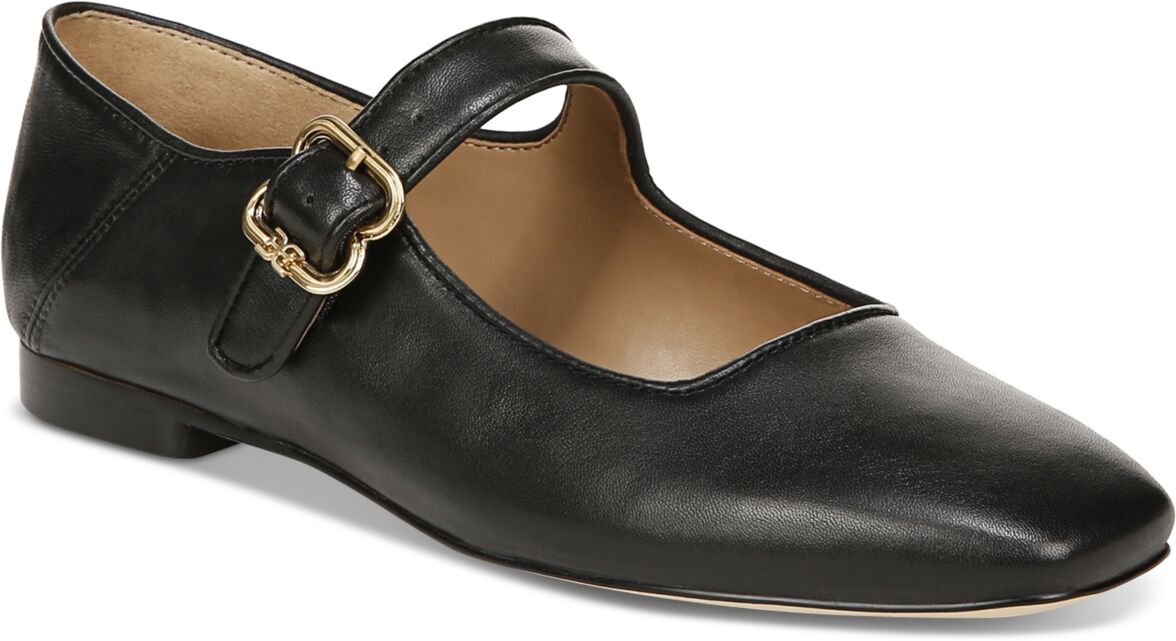 Sam Edelman Women's Michaela Buckled Mary Jane Flats - Black