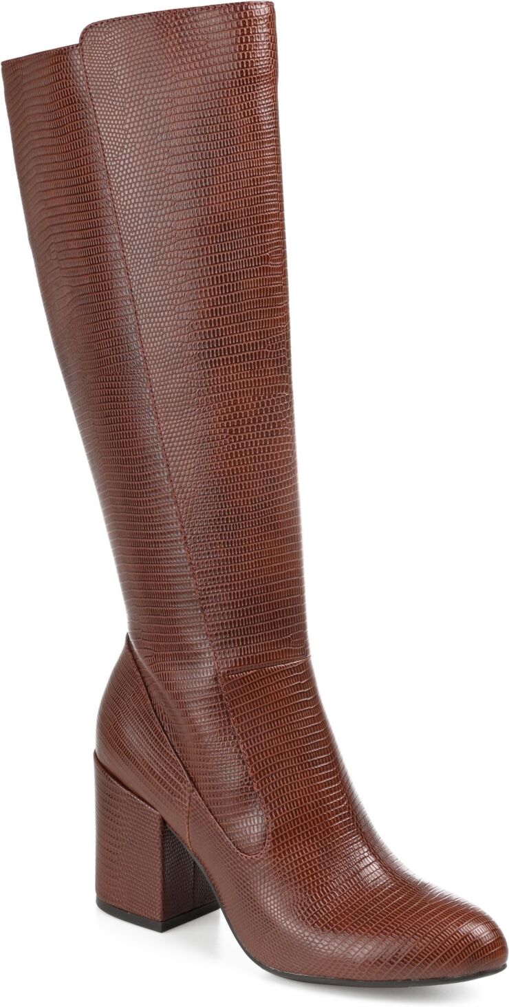 Journee Collection Women's Tavia Wide Calf Knee High Boots - Brown