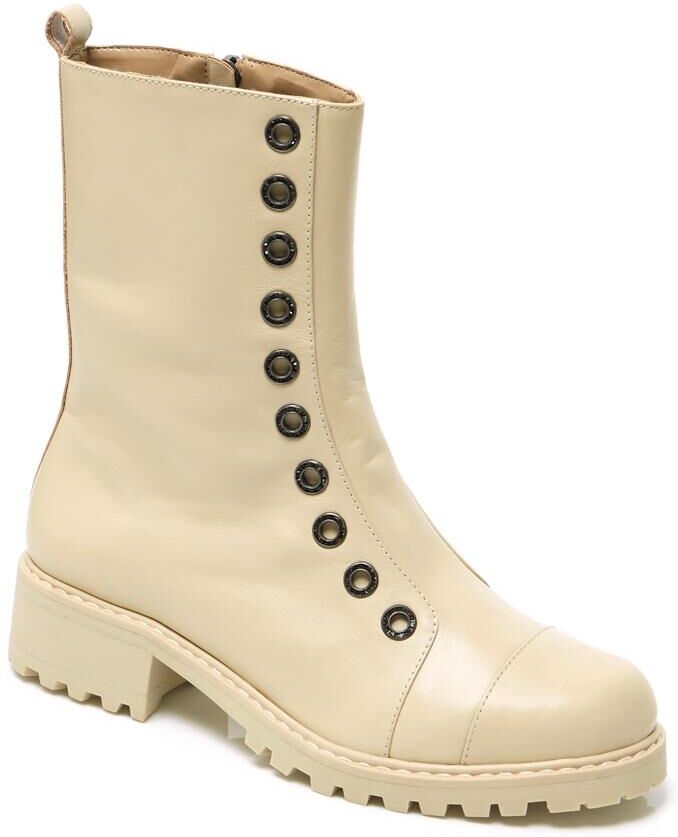 Paula Torres Shoes Women's Toledo Combat Boots - Off white